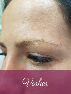 Augenbraue vor Permanent Make-up