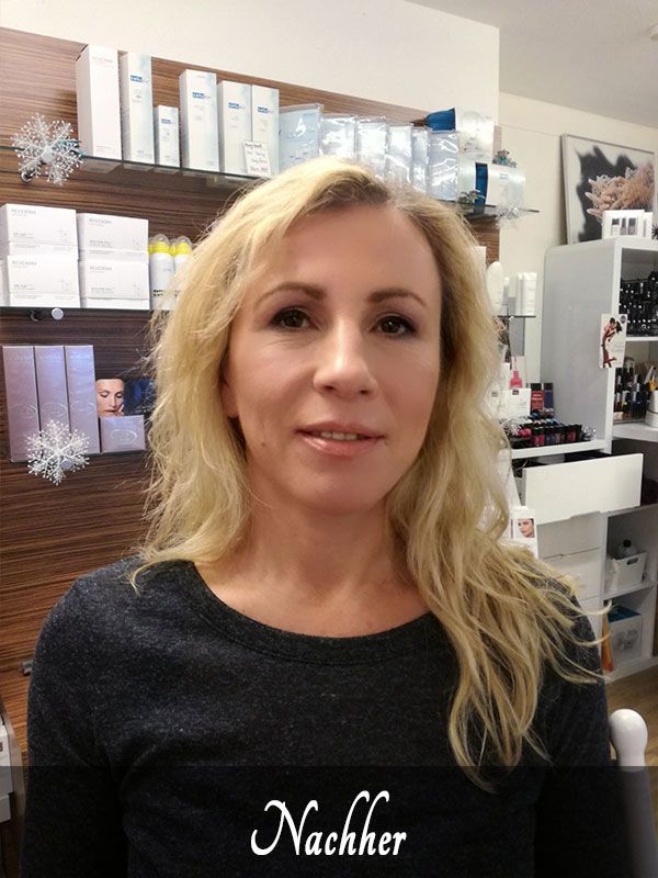 Frau mit Make-up von unserem Visagisten