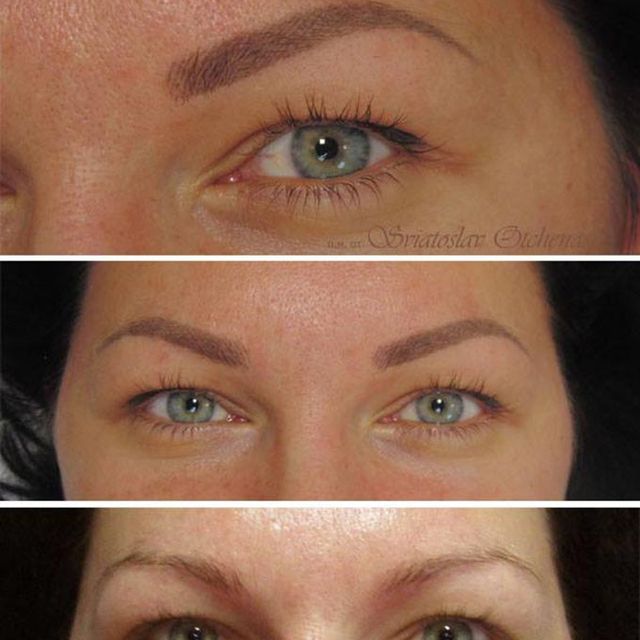 Augenbrauen Härchenzeichnung mit Permanent Make-up