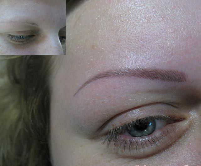 Permanent Make-up vorher / nachher