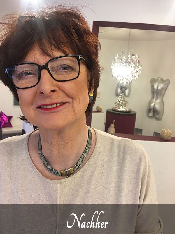 Frau mit Make-up von unserem Visagisten